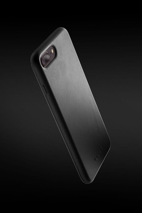 Шкіряний Чехол MUJJO Full Leather для Apple iPhone 7 Plus / 8 Plus - Black: фото 5 из 7