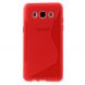 Силиконовая накладка Deexe S Line для Samsung Galaxy J7 2016 (J710) - Red (292321R). Фото 2 из 5
