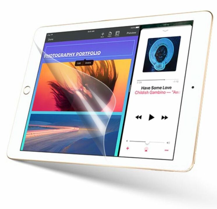 Захисна плівка Deexe Clear для Apple iPad 9.7 (2017 / 2018): фото 1 з 1