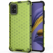 Захисний чохол Deexe Honeycomb Series для Samsung Galaxy A51 (А515) - Green: фото 1 з 11