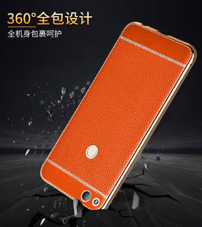 Защитный чехол Deexe Leather Skin для Xiaomi Redmi 4X - Brown: фото 5 из 9