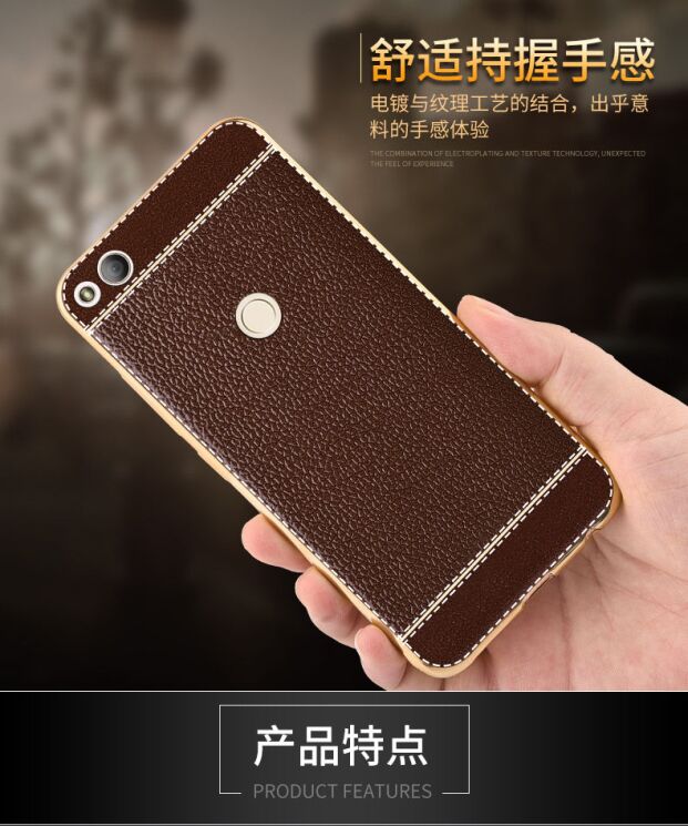Защитный чехол Deexe Leather Skin для Xiaomi Redmi 4X - Brown: фото 6 из 9
