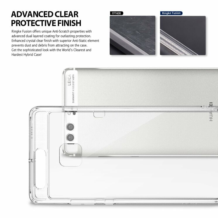 Захисний чохол RINGKE Fusion для Huawei P9 - Crystal Clear: фото 5 з 8