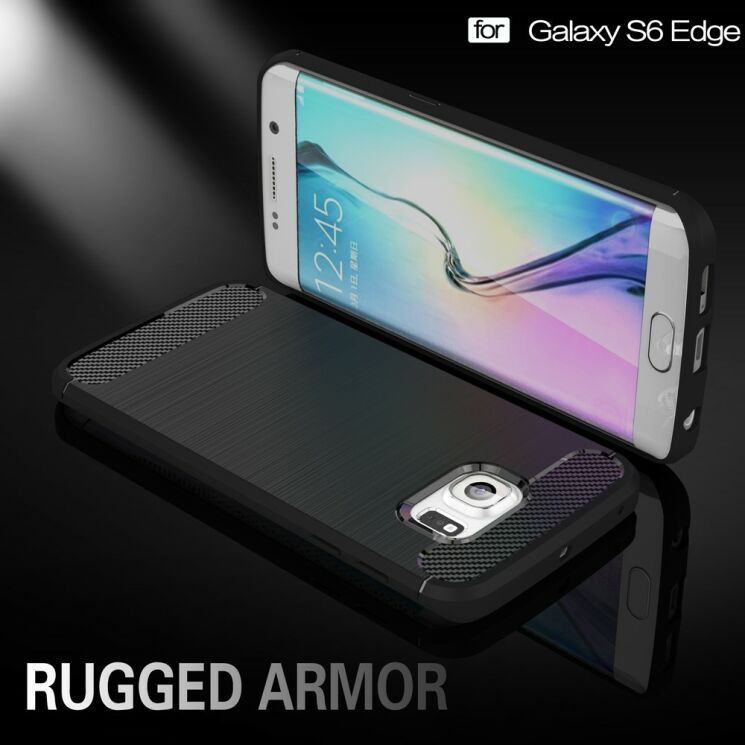 Защитный чехол UniCase Carbon для Samsung Galaxy S6 edge (G925) - Turquoise: фото 3 из 9