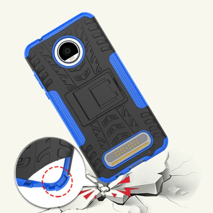 Защитный чехол UniCase Hybrid X для Motorola Moto Z2 Play - Blue: фото 5 из 6
