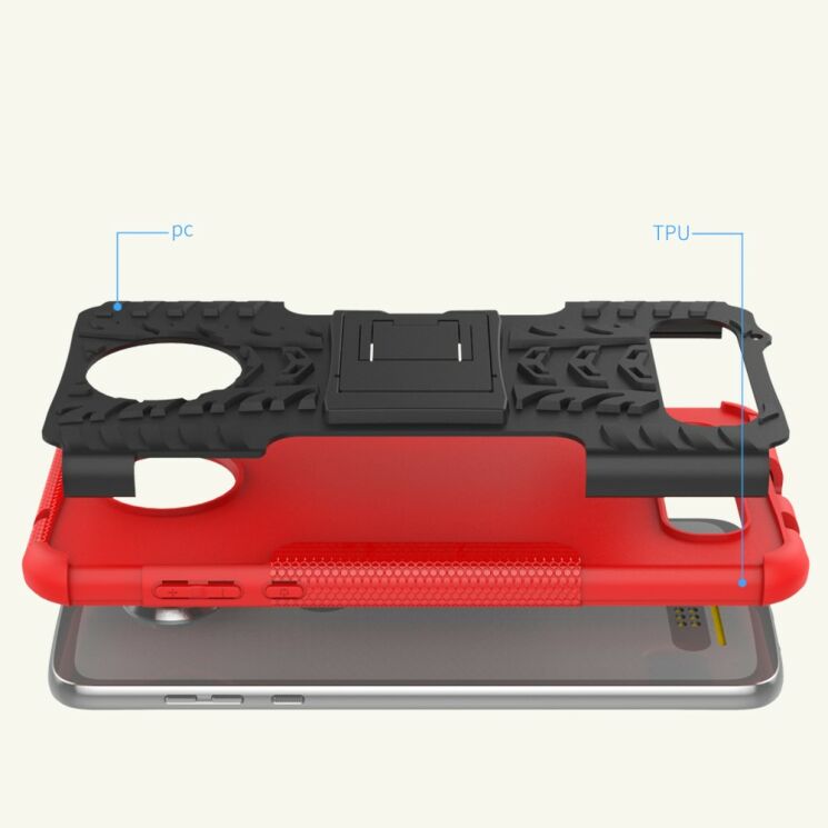 Захисний чохол UniCase Hybrid X для Motorola Moto Z2 Play - Red: фото 4 з 6