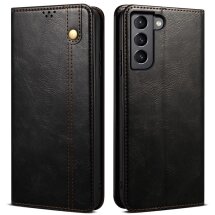 Захисний чохол UniCase Leather Wallet для Samsung Galaxy S22 - Black: фото 1 з 29