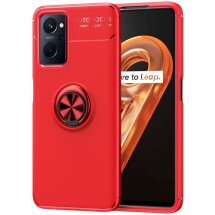 Защитный чехол UniCase Magnetic Ring для Realme 9i / Oppo A76 / Oppo A96 - Red: фото 1 из 7