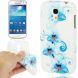 Силиконовая накладка Deexe Flower Pattern для Samsung Galaxy S4 mini (i9190) - Blue Lily (S4M-9130B). Фото 1 з 4