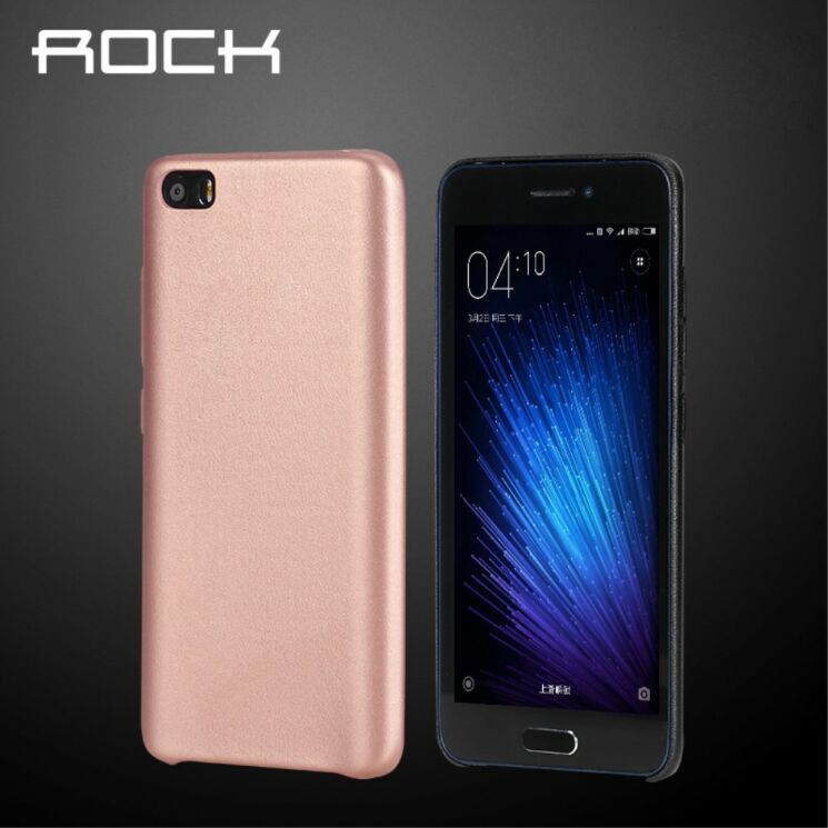 Чехол ROCK Leather Back для Xiaomi Mi5 - Rose Gold: фото 2 из 6