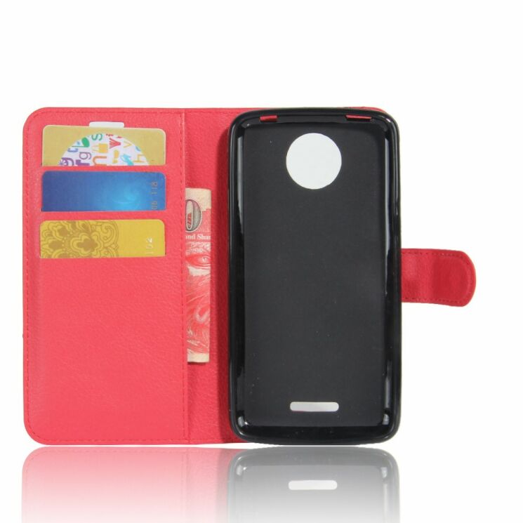 Чохол-книжка Deexe Wallet Style для Motorola Moto C Plus - Red: фото 3 з 6