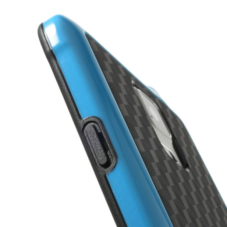 Силиконовая накладка Deexe Cube Pattern для Samsung Galaxy Note 4 - Blue: фото 6 из 7