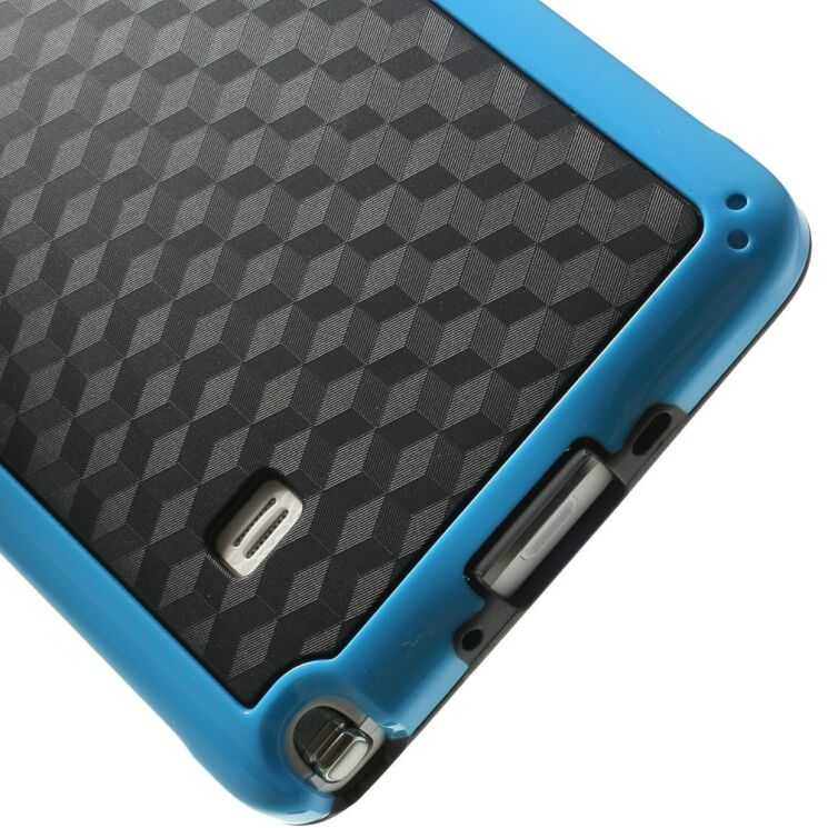 Силиконовая накладка Deexe Cube Pattern для Samsung Galaxy Note 4 - Blue: фото 4 з 7