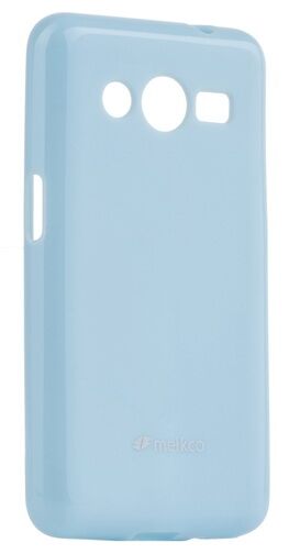 Силиконовая накладка Melkco Poly Jacket для Samsung Galaxy Core 2 (G355) - Light Blue: фото 1 из 5