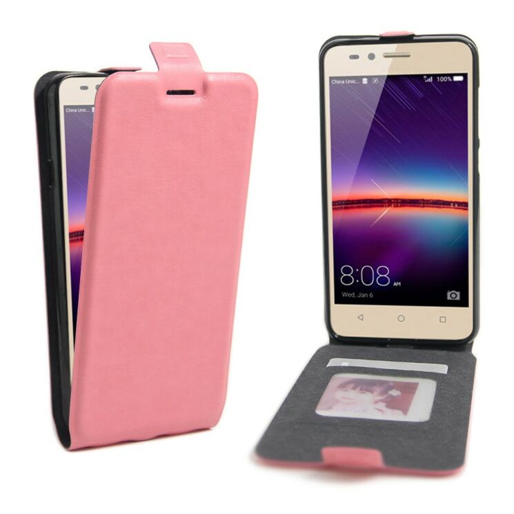Чохол Deexe Flip Case для Huawei Y3 II - Pink: фото 1 з 5