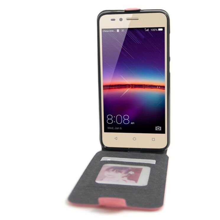 Чохол Deexe Flip Case для Huawei Y3 II - Pink: фото 2 з 5