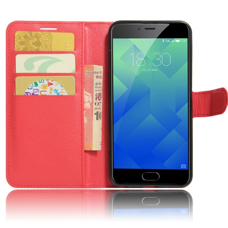 Чохол Deexe Wallet Style для Meizu M5 - Red: фото 5 з 6