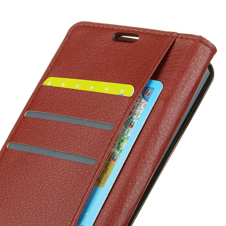 Чохол-книжка Deexe Wallet Style для LG Q6 - Brown: фото 5 з 5