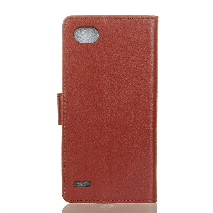 Чохол-книжка Deexe Wallet Style для LG Q6 - Brown: фото 2 з 5