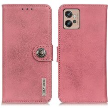 Чехол-книжка KHAZNEH Wallet Cover для Motorola Moto G32 - Pink: фото 1 из 11