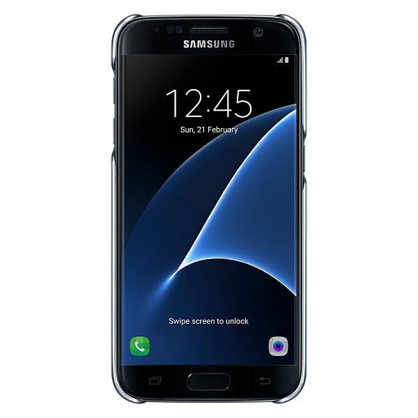 Накладка Clear Cover для Samsung Galaxy S7 (G930) EF-QG930CFEGRU - Black: фото 3 з 6