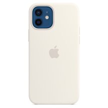 Оригинальный чехол MagSafe Silicone Case для Apple iPhone 12 / iPhone 12 Pro (MHL53ZE/A) - White: фото 1 из 6
