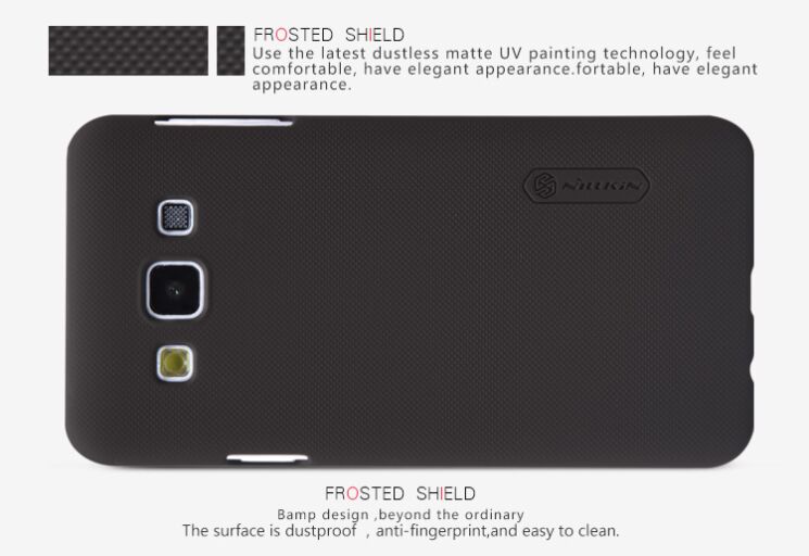 Пластиковая накладка Nillkin Frosted Shield для Samsung Galaxy A3 (A300) - Black: фото 13 из 13