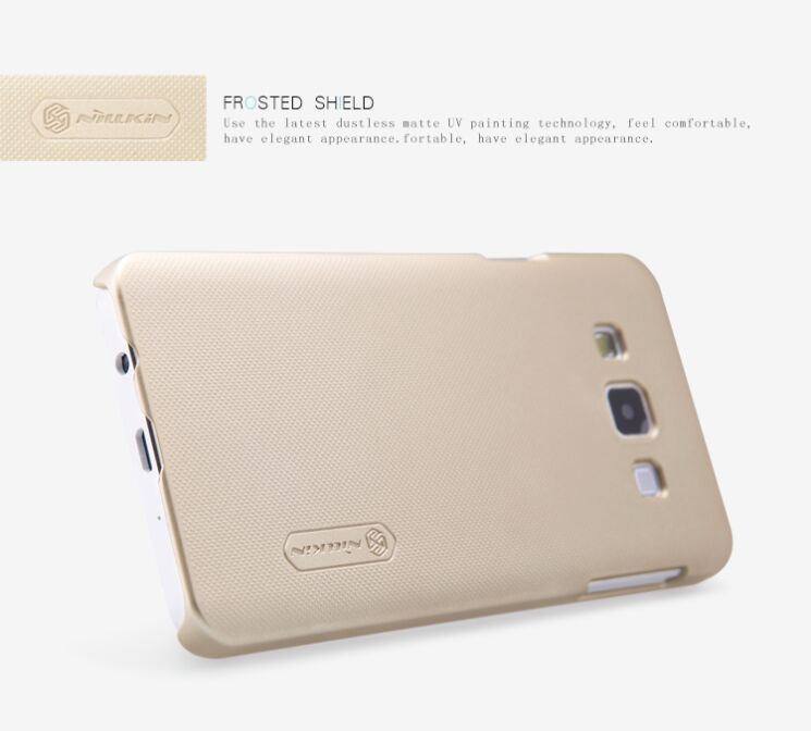 Пластиковая накладка Nillkin Frosted Shield для Samsung Galaxy A3 (A300) - Gold: фото 11 из 13