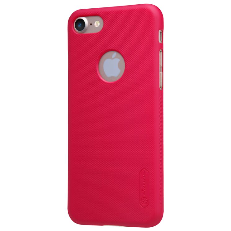 Пластиковый чехол NILLKIN Frosted Shield для iPhone SE 2 / 3 (2020 / 2022) / iPhone 8 / iPhone 7 - Red: фото 2 из 15