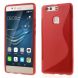 Силиконовый чехол Deexe S Line для Huawei P9 Plus - Red: фото 1 из 5