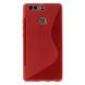 Силиконовый чехол Deexe S Line для Huawei P9 Plus - Red (144307R). Фото 2 из 5