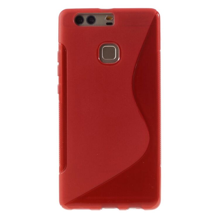 Силиконовый чехол Deexe S Line для Huawei P9 Plus - Red: фото 2 из 5