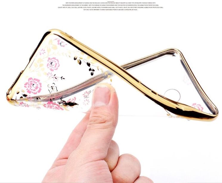 Силиконовый (TPU) чехол Deexe Shiny Cover для Meizu M5 - Gold: фото 4 из 4