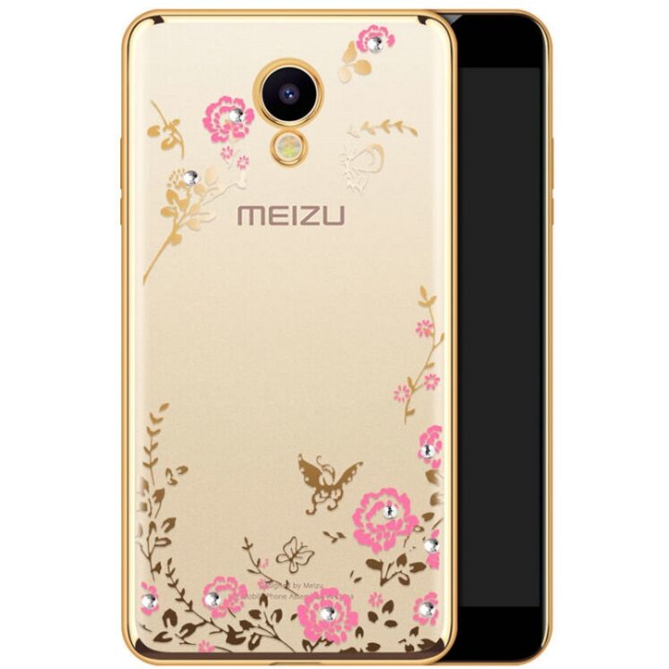 Силиконовый (TPU) чехол Deexe Shiny Cover для Meizu M5 - Gold: фото 1 из 4