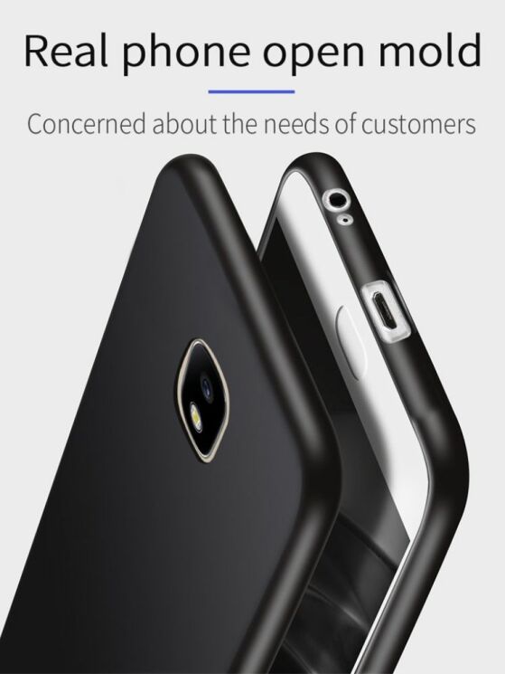 Силіконовий (TPU) чохол X-LEVEL Matte для Samsung Galaxy J5 2017 (J530) - Black: фото 7 з 9