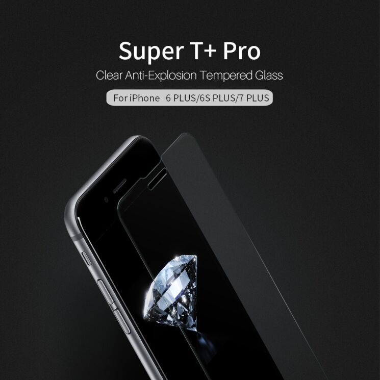 Захисне скло NILLKIN Super T+ Pro 0.15mm для iPhone 7 Plus / iPhone 8 Plus: фото 1 з 13