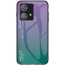 Захисний чохол Deexe Gradient Color для Motorola Edge 40 Neo - Purple: фото 1 з 8