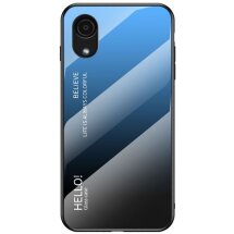 Захисний чохол Deexe Gradient Color для Samsung Galaxy A03 Core (A032) - Black / Blue: фото 1 з 6