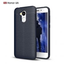 Защитный чехол Deexe Leather Cover для Huawei Honor 6A - Dark Blue: фото 1 из 9