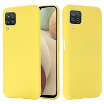 Захисний чохол Deexe Silicone Case для Samsung Galaxy A12 (A125) / A12 Nacho (A127) / M12 (M127) - Yellow: фото 1 з 6