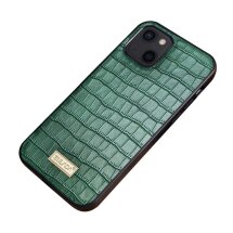 Защитный чехол SULADA Crocodile Style для Apple iPhone 13 - Green: фото 1 из 6