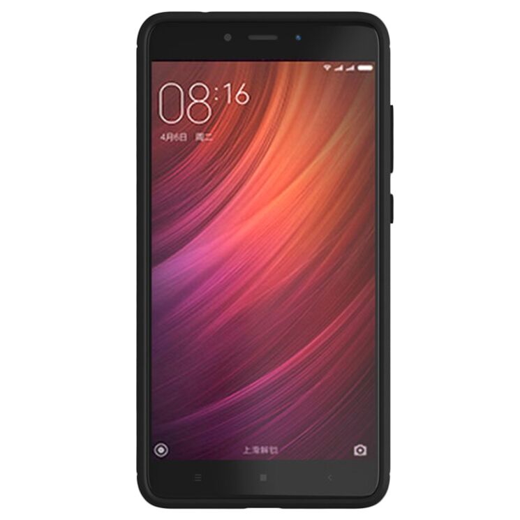 Захисний чохол UniCase Carbon для Xiaomi Redmi Note 4X - Black: фото 3 з 10