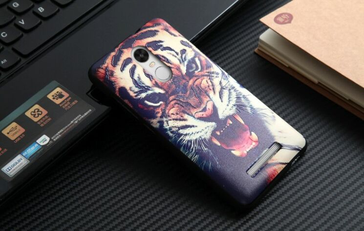 Защитный чехол UniCase Color для Xiaomi Redmi Note 3 / Note 3 Pro - Angry Tiger: фото 2 из 6