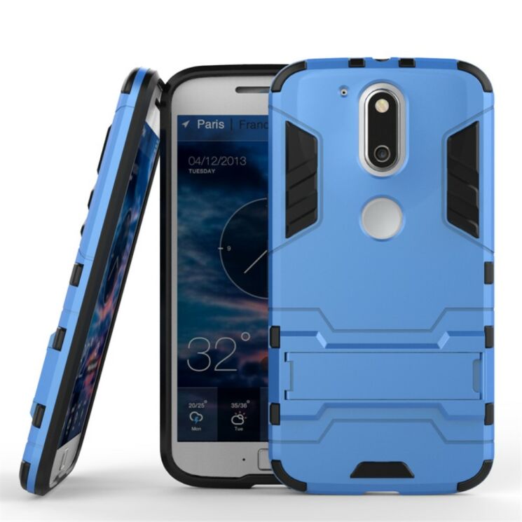 Защитный чехол UniCase Hybrid для Motorola Moto G4/G4 Plus - Blue: фото 2 из 7