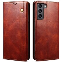 Захисний чохол UniCase Leather Wallet для Samsung Galaxy S22 - Brown: фото 1 з 31