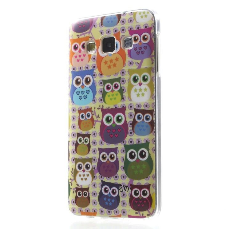 Силиконовая накладка Deexe Owl Pattern для Samsung Galaxy A3 (A300) - Owl's House: фото 3 из 7