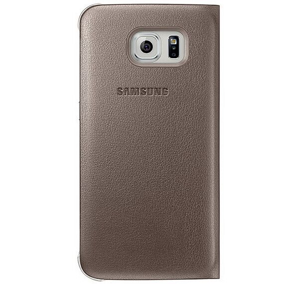 Чехол S View Cover для Samsung S6 (G920) EF-CG920PBEGWW - Gold: фото 2 из 3