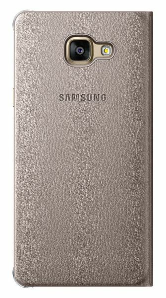 Чехол Flip Wallet для Samsung Galaxy A7 (2016) EF-WA710PFEGRU - Gold: фото 4 из 5