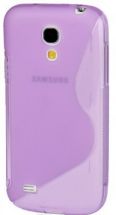 Силиконовая накладка Deexe S Line для Samsung Galaxy S4 mini (i9190) - Purple: фото 1 из 5
