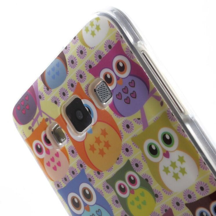 Силиконовая накладка Deexe Owl Pattern для Samsung Galaxy A3 (A300) - Owl's House: фото 6 из 7